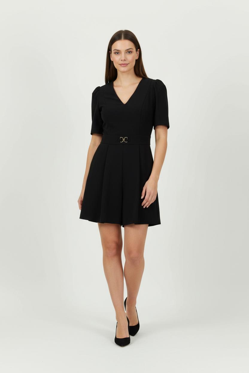 Robe Courte Noire - Taille S/36 de la marque Sandro | PLY0730 - Vendu par Paradigme - Image 1