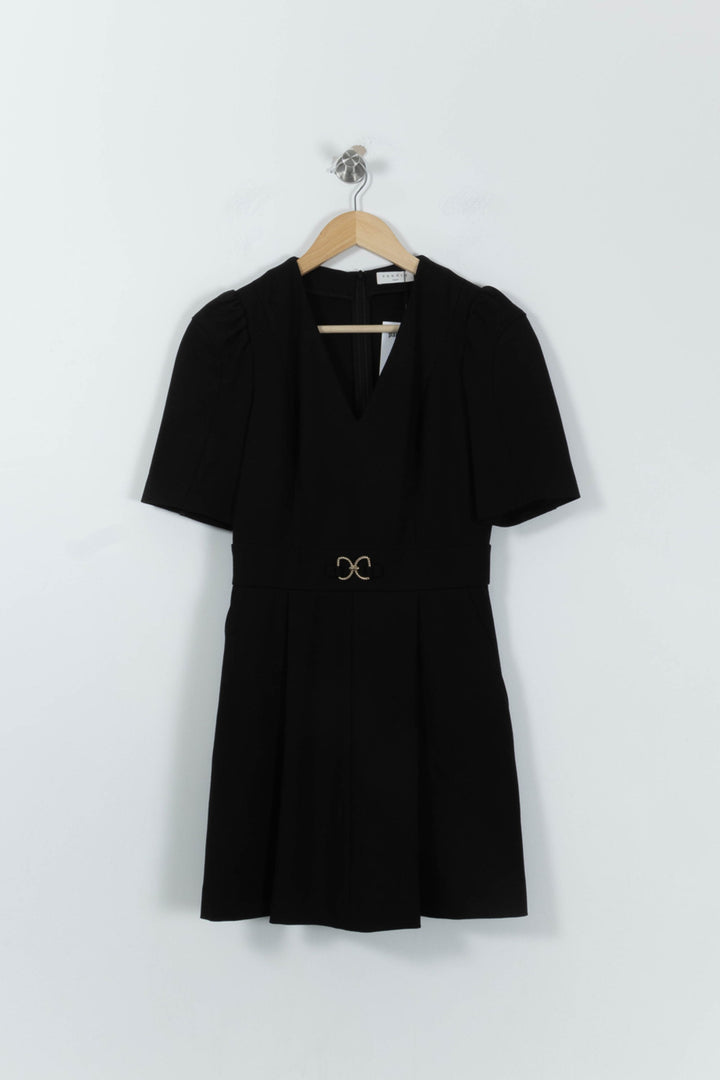 Robe Courte Noire - Taille S/36 de la marque Sandro | PLY0730 - Vendu par Paradigme - Image 2