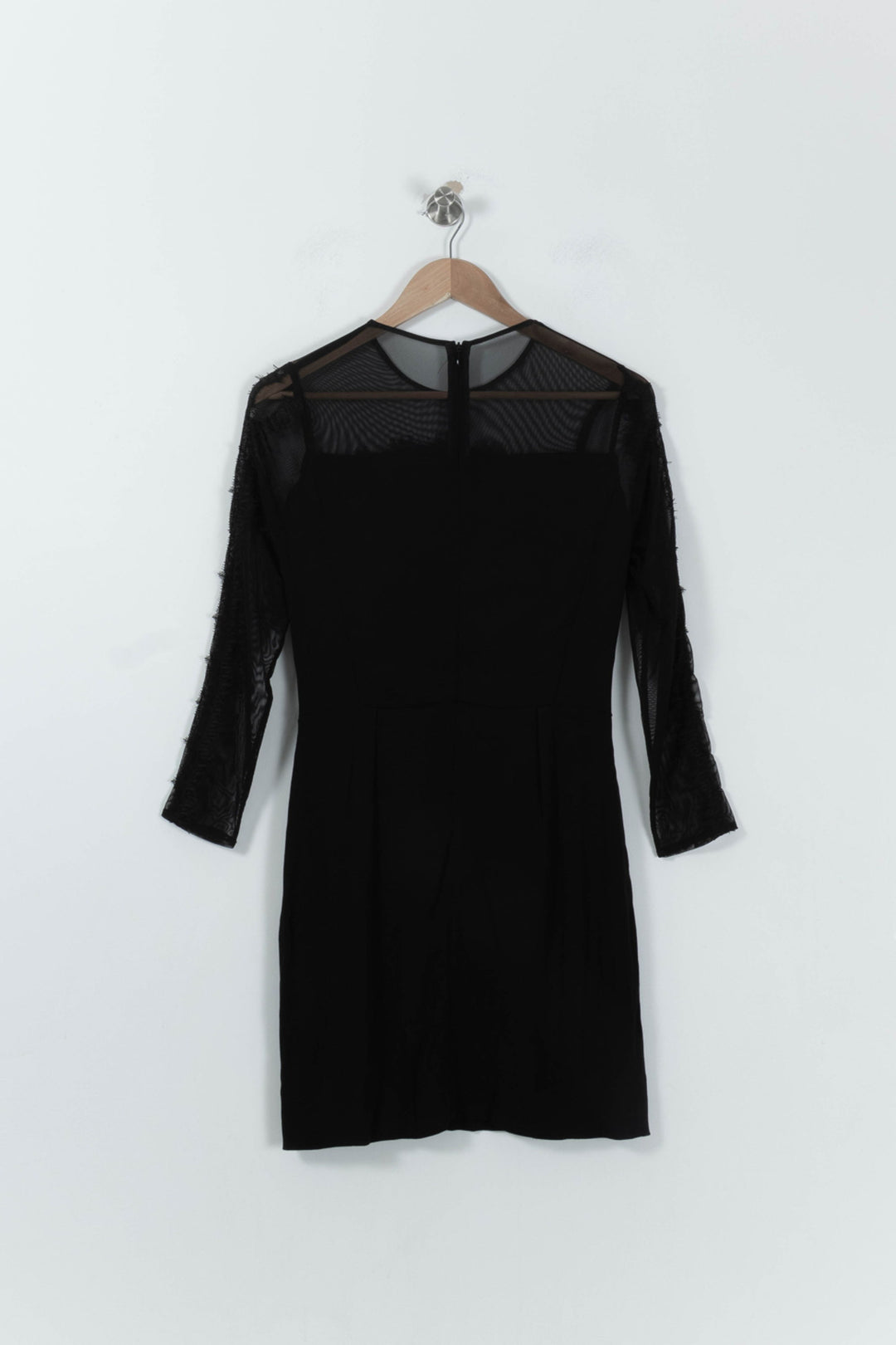 Robe Droite Noire - Taille M/38 de la marque Sandro | PLY0731 - Vendu par Paradigme - Image 4