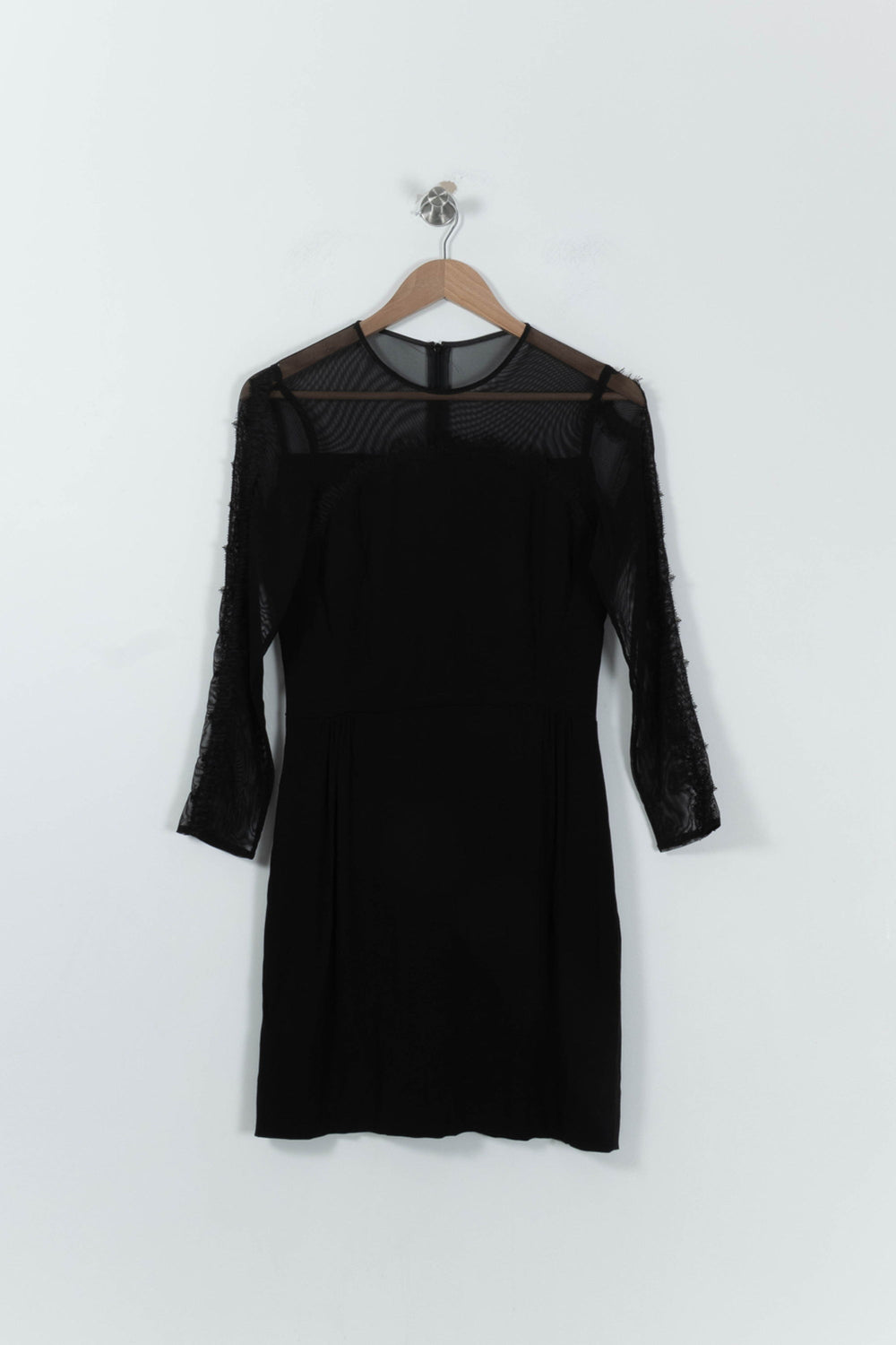 Robe Droite Noire - Taille M/38 de la marque Sandro | PLY0731 - Vendu par Paradigme - Image 2
