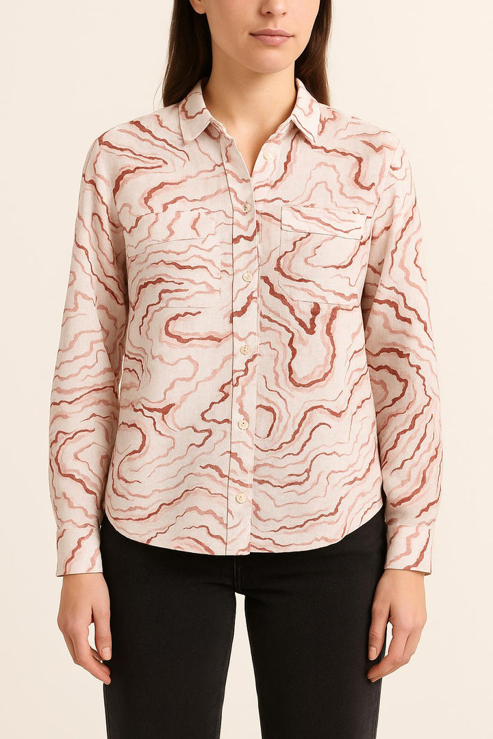 Chemise Blanche et Rouge - Taille S/36 de la marque Suncoo | PLY0746 - Vendu par Paradigme - Image 1