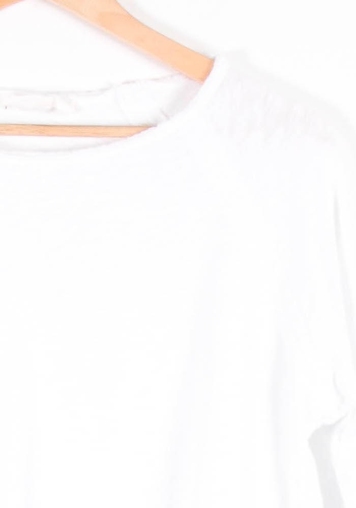 T-shirt Blanc - Taille L/40 de la marque American Vintage | PLY0765 - Vendu par Paradigme - Image 3