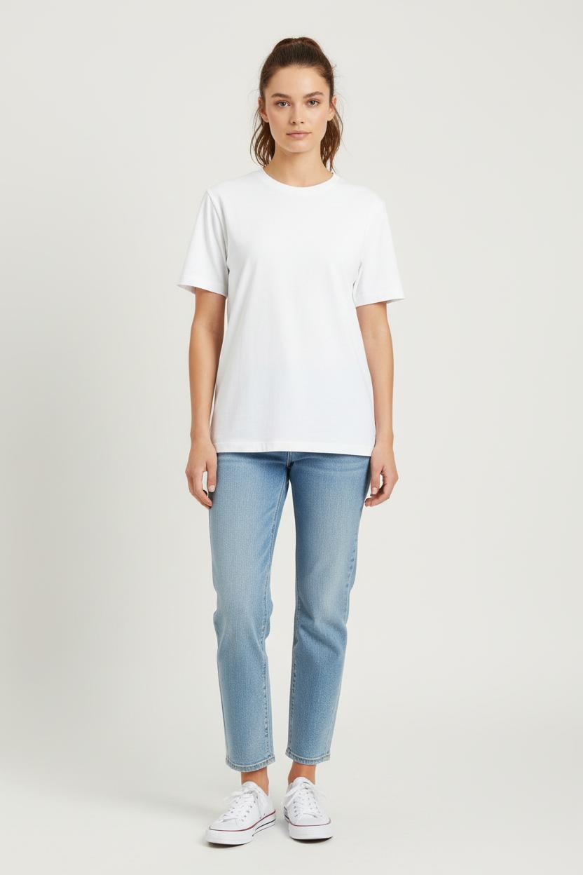 T-shirt Blanc - Taille L/40 de la marque American Vintage | PLY0765 - Vendu par Paradigme - Image 1