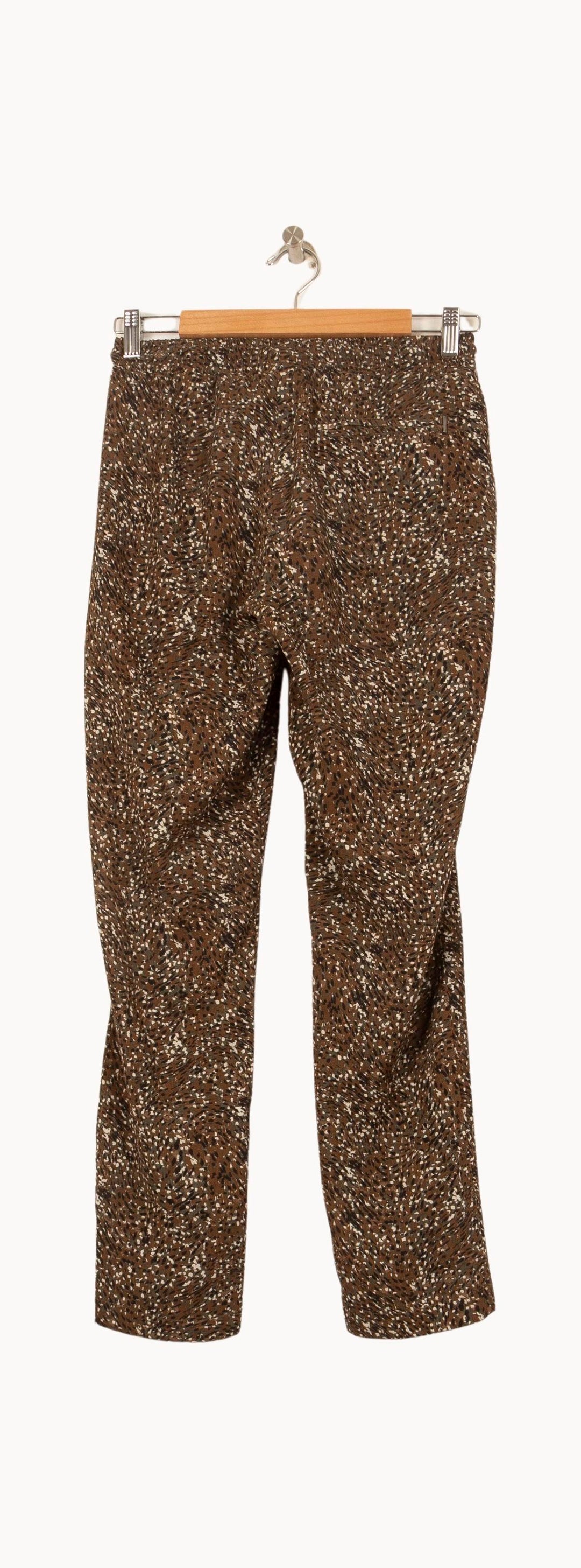 Pantalon Marron et Blanc - Taille XS/34 de la marque IKKS | PLY0772 - Vendu par Paradigme - Image 4