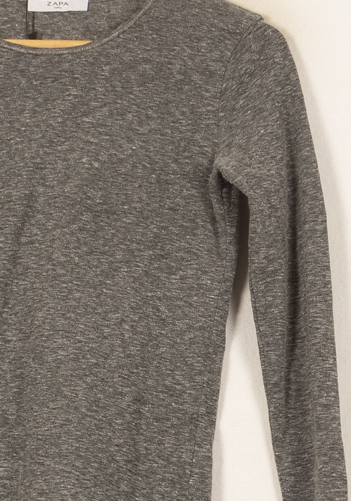 Pull Gris - Taille XS/34 de la marque ZAPA | PLY0778 - Vendu par Paradigme - Image 3