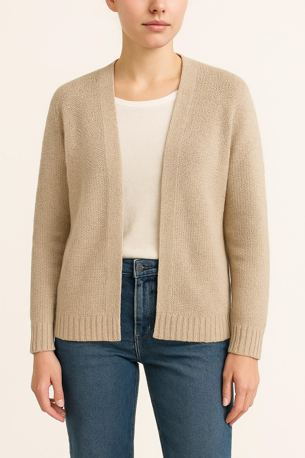 Cardigan Beige - Taille XS/34 de la marque Caroll | PLY0782 - Vendu par Paradigme - Image 1