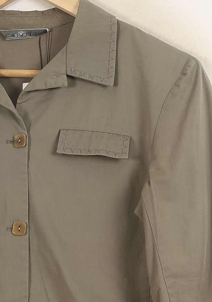 Veste Verte - Taille XS/34 de la marque Caroll | PLY0784 - Vendu par Paradigme - Image 3