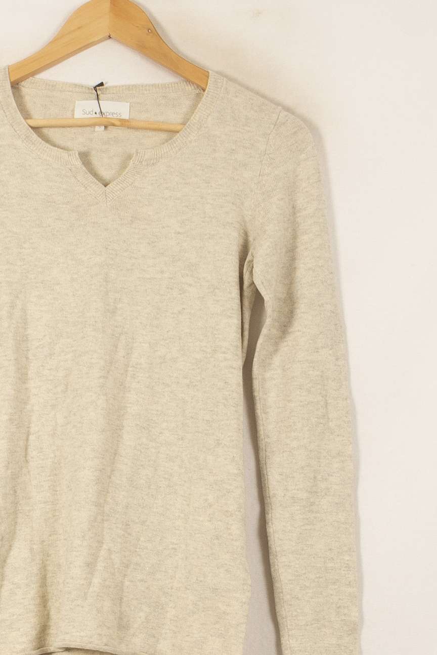 Pull Beige - Taille S/36 de la marque Sud express | PLY0792 - Vendu par Paradigme - Image 3