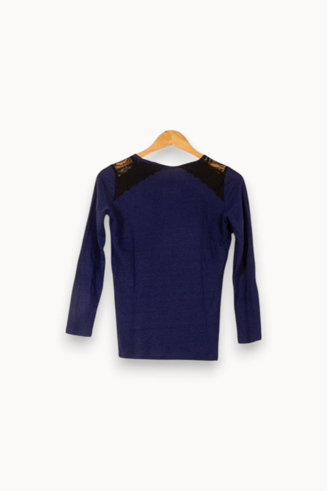 Tee-shirt Bleu et Noir - Taille M/38 de la marque Maje | PLY0801 - Vendu par Paradigme - Image 4