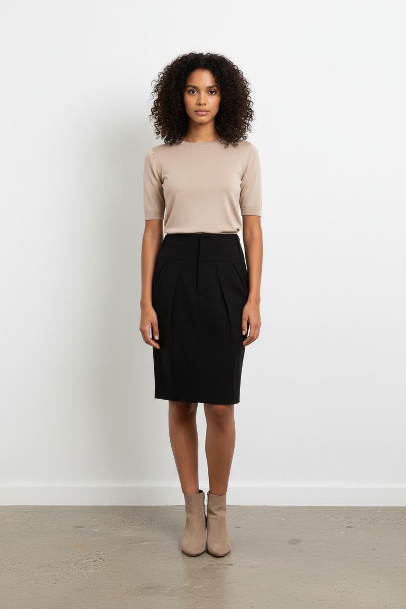 Jupe Crayon Noire - Taille S/36