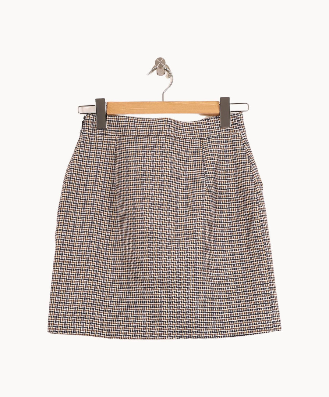 Jupe Courte Jaune et Bleu - Taille S/36 de la marque Claudie Pierlot | PLY0814 - Vendu par Paradigme - Image 4
