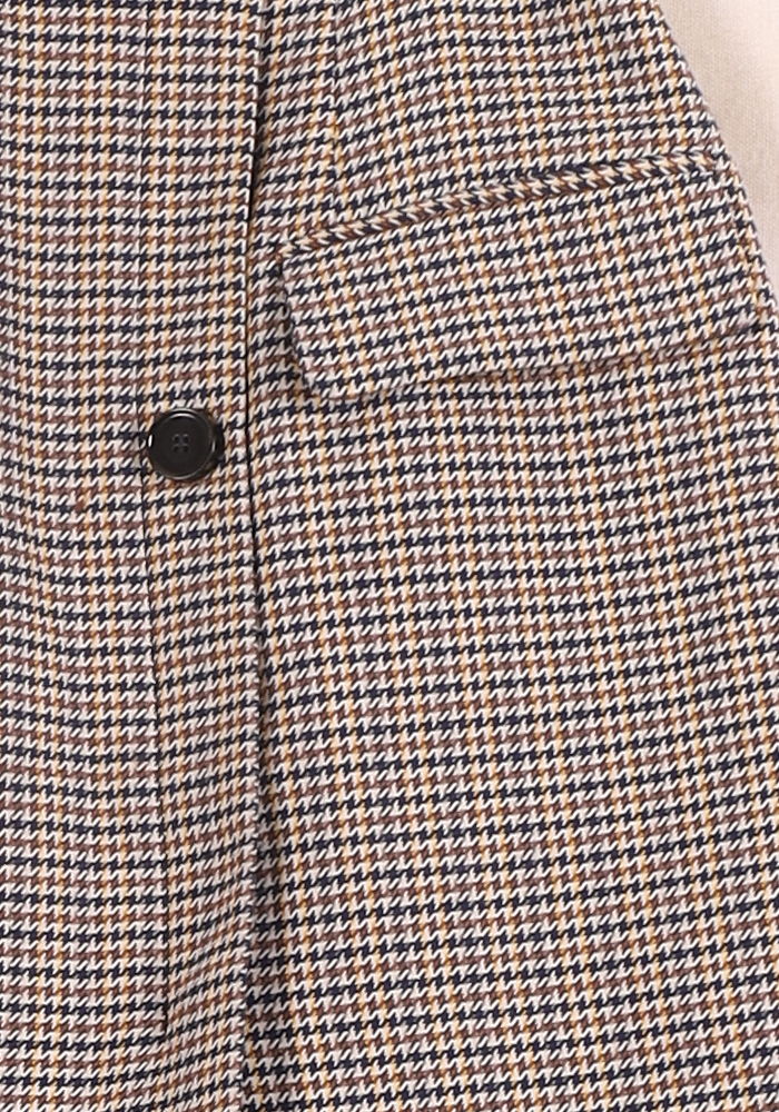 Jupe Courte Jaune et Bleu - Taille S/36 de la marque Claudie Pierlot | PLY0814 - Vendu par Paradigme - Image 3