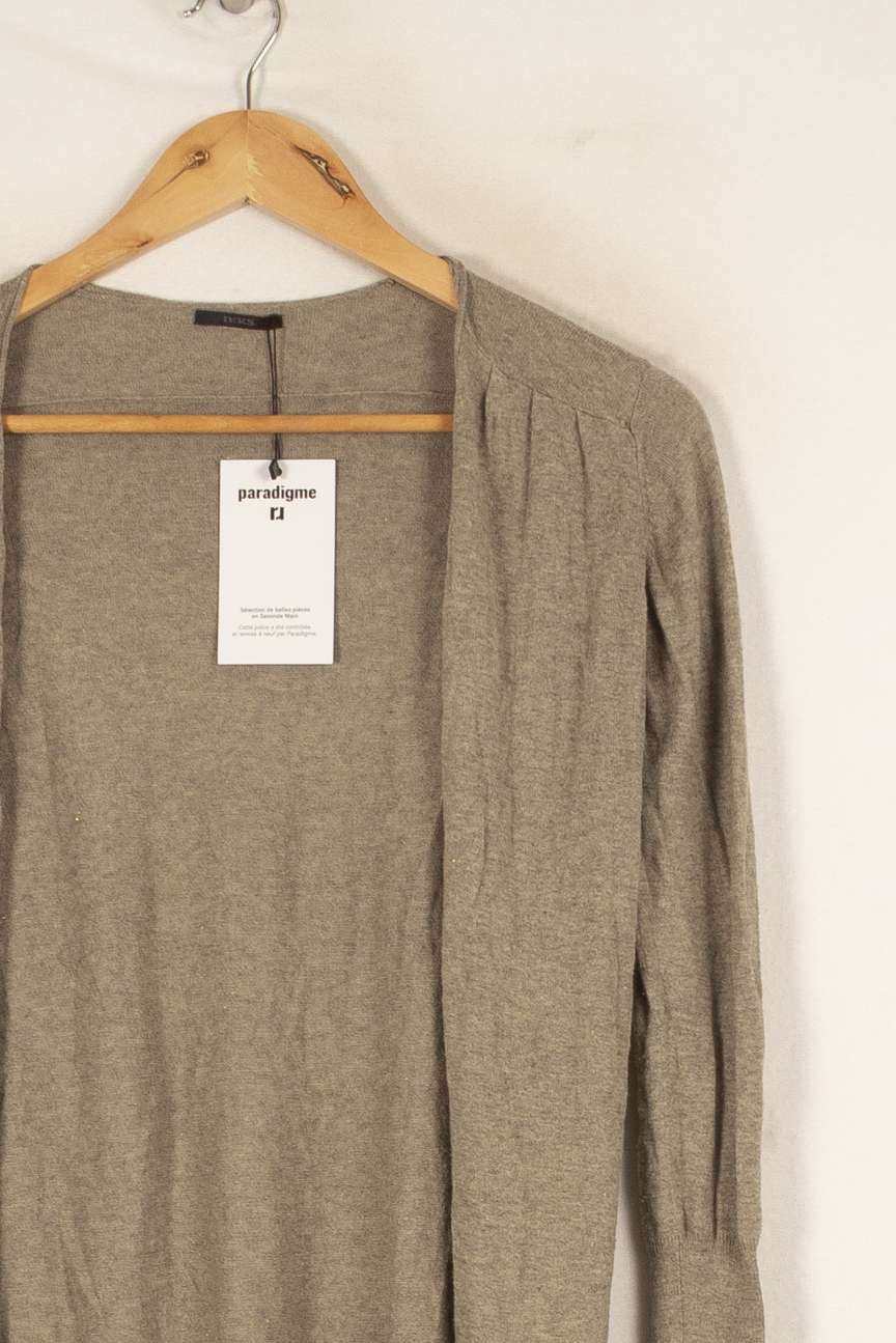 Cardigan gris - Taille S/36 de la marque IKKS | PLY0824 - Vendu par Paradigme - Image 2