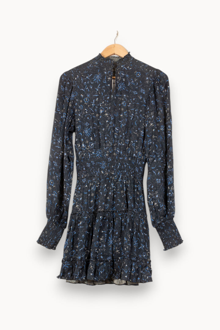 Robe Courte Bleue et Noire - Taille S/36 de la marque Bérénice | PLY0831 - Vendu par Paradigme - Image 2