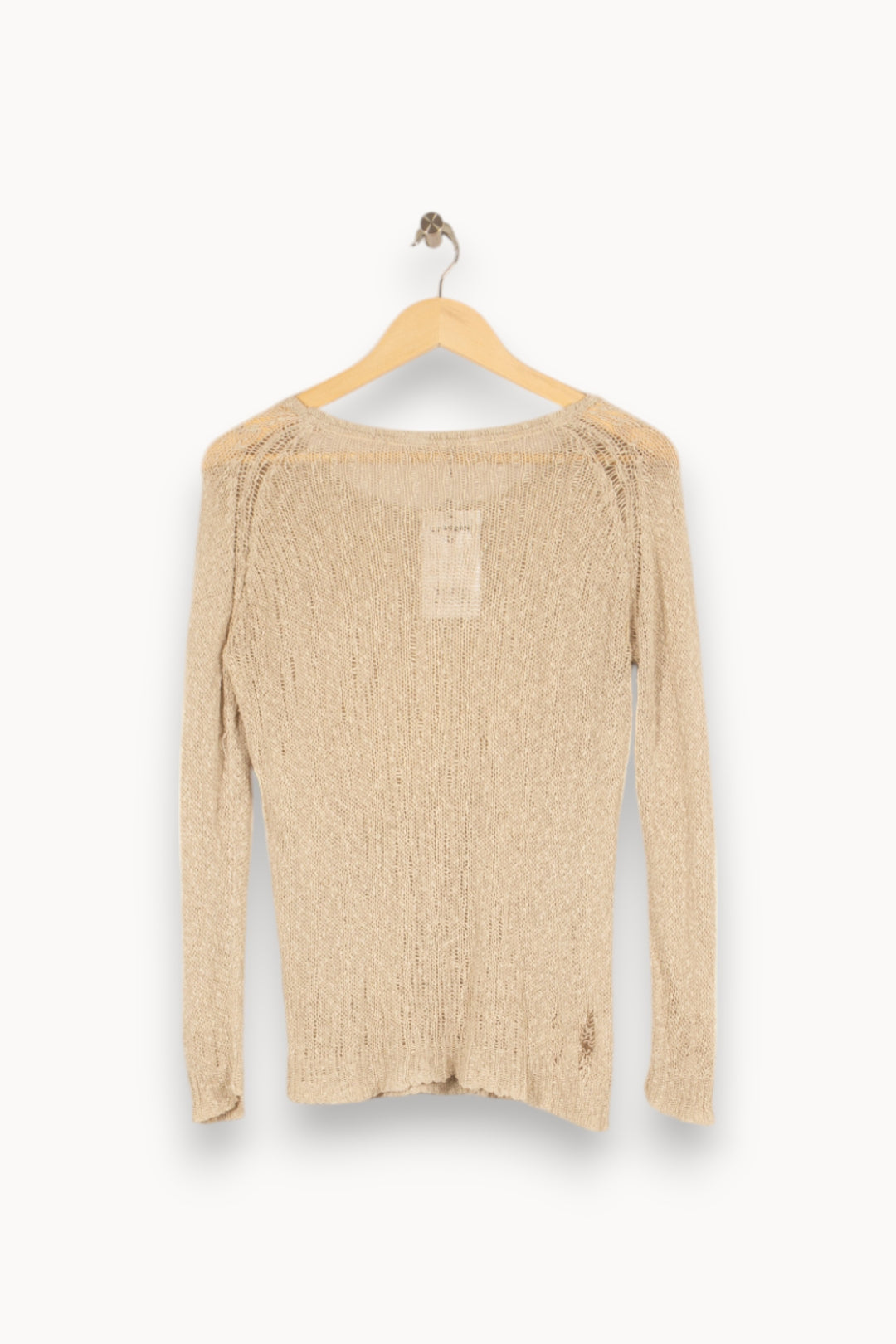 Pull beige - Taille S/36 de la marque American Vintage | PLY0842 - Vendu par Paradigme - Image 3