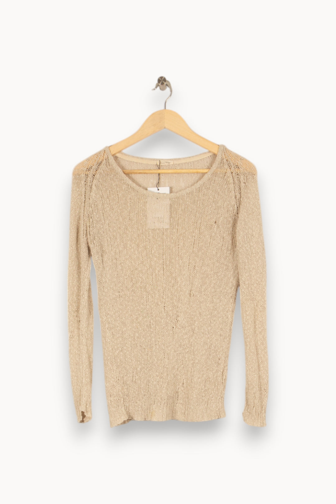 Pull beige - Taille S/36 de la marque American Vintage | PLY0842 - Vendu par Paradigme - Image 1