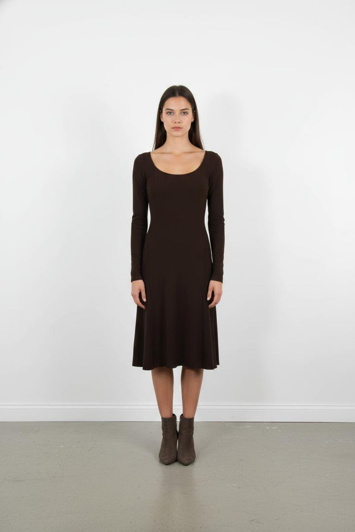 Robe Longue Marron - Taille M/38