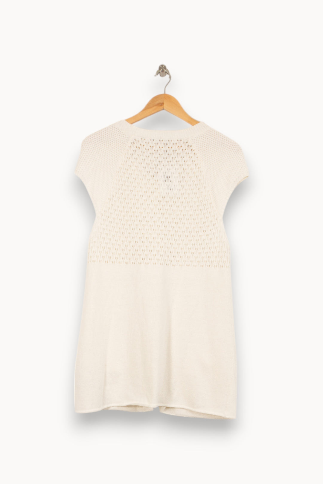 Gilet Blanc - Taille L/40 de la marque Gerard Darel | PLY0855 - Vendu par Paradigme - Image 4