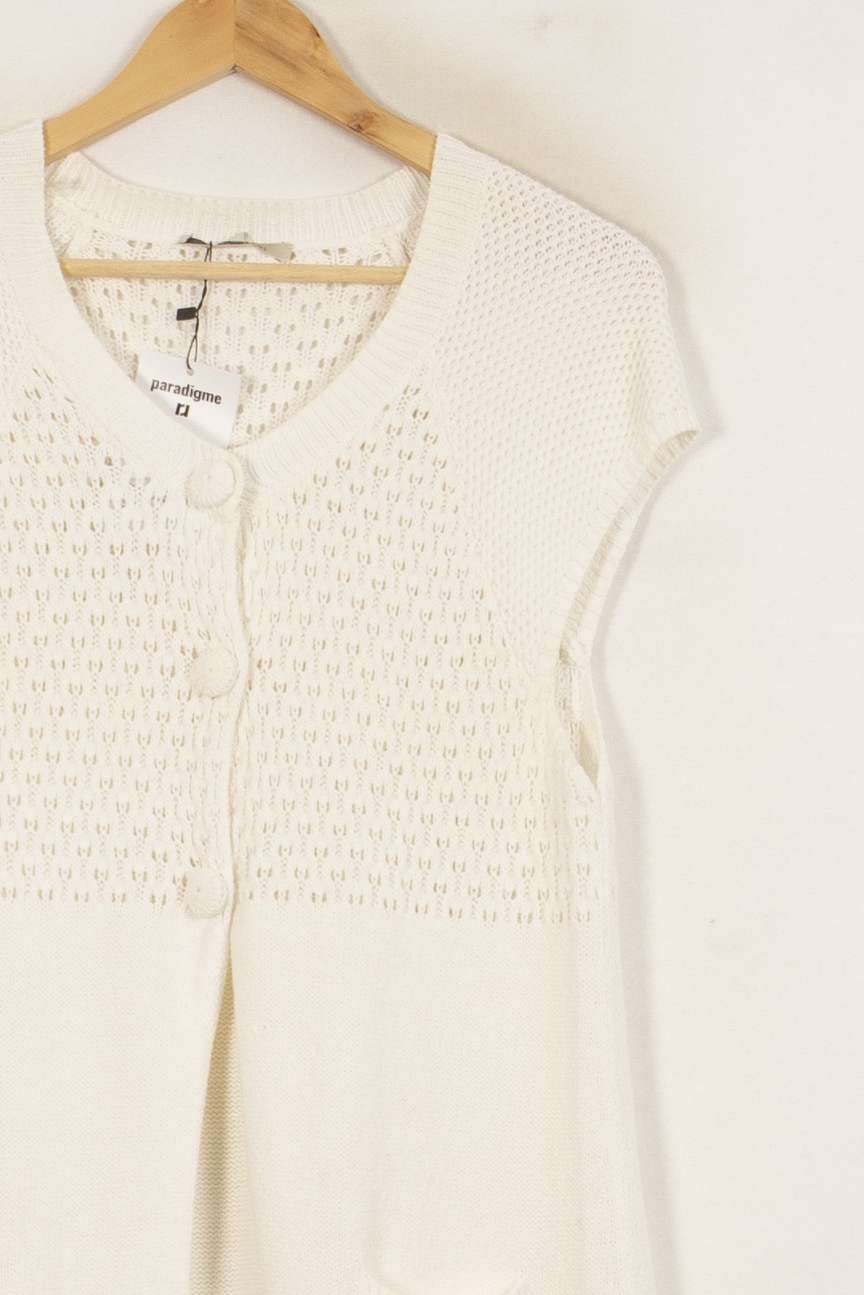 Gilet Blanc - Taille L/40 de la marque Gerard Darel | PLY0855 - Vendu par Paradigme - Image 3