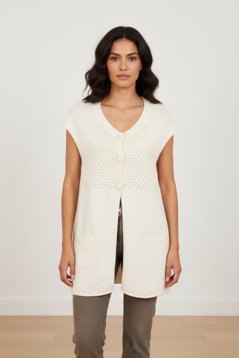 Gilet Blanc - Taille L/40