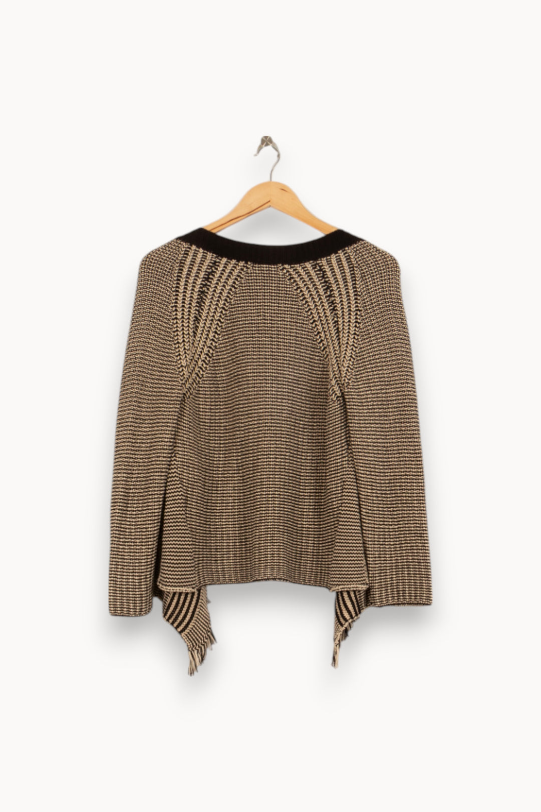 Gilet Beige et Noir - Taille M/38 de la marque Gerard Darel | PLY0856 - Vendu par Paradigme - Image 4