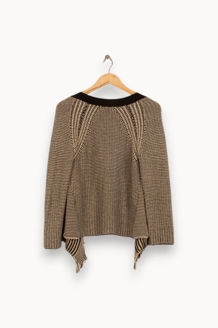 Gilet Beige et Noir - Taille M/38 de la marque Gerard Darel | PLY0856 - Vendu par Paradigme - Image 4