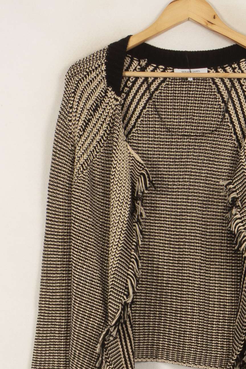 Gilet Beige et Noir - Taille M/38 de la marque Gerard Darel | PLY0856 - Vendu par Paradigme - Image 3