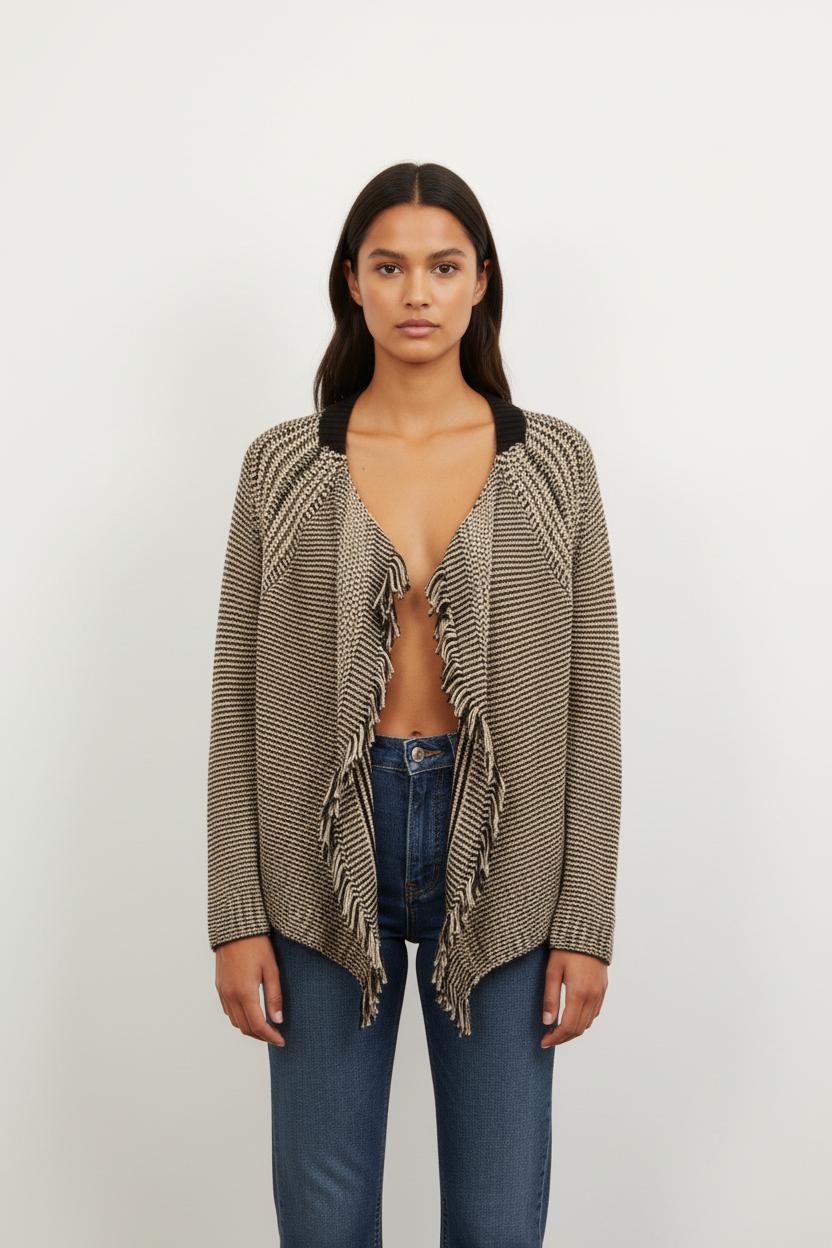 Gilet Beige et Noir - Taille M/38