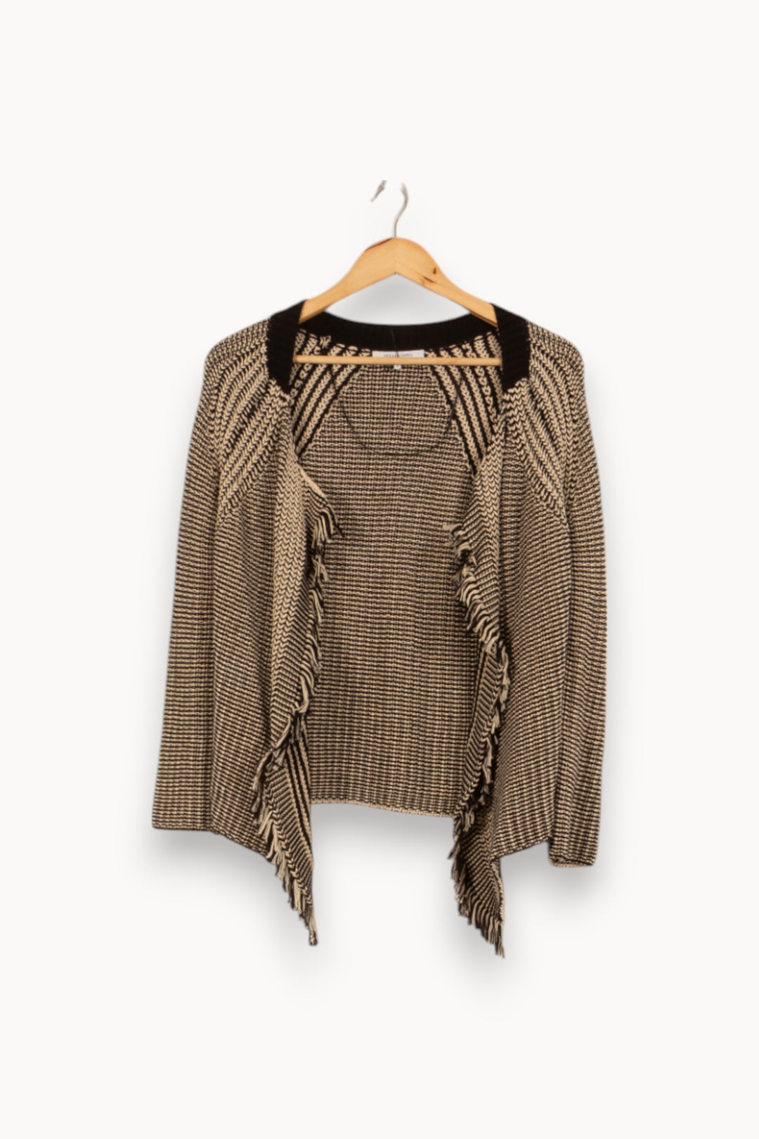 Gilet Beige et Noir - Taille M/38 de la marque Gerard Darel | PLY0856 - Vendu par Paradigme - Image 2