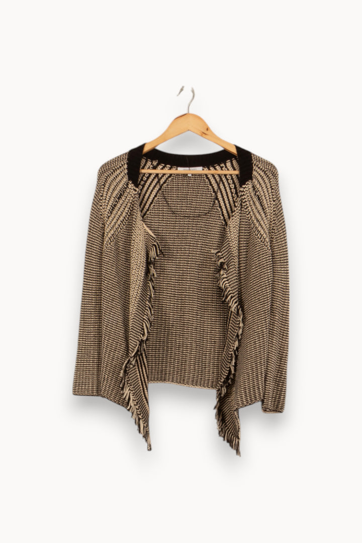 Gilet Beige et Noir - Taille M/38 de la marque Gerard Darel | PLY0856 - Vendu par Paradigme - Image 2