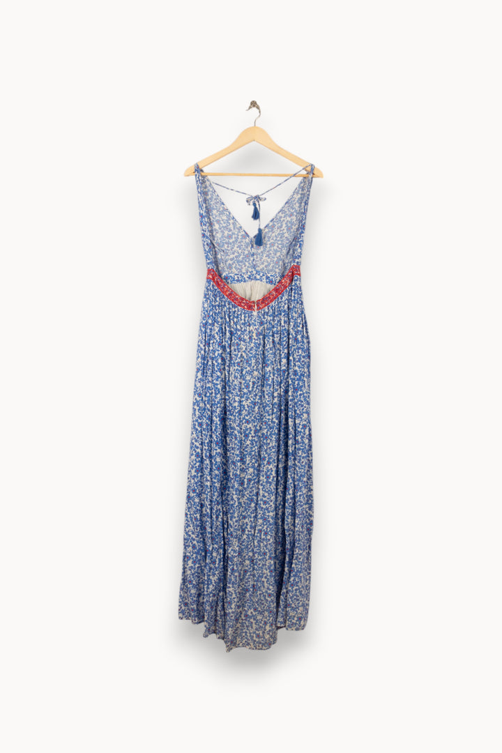 Robe Longue Bleue et Rouge - Taille M/38 de la marque Bérénice | PLY0862 - Vendu par Paradigme - Image 4