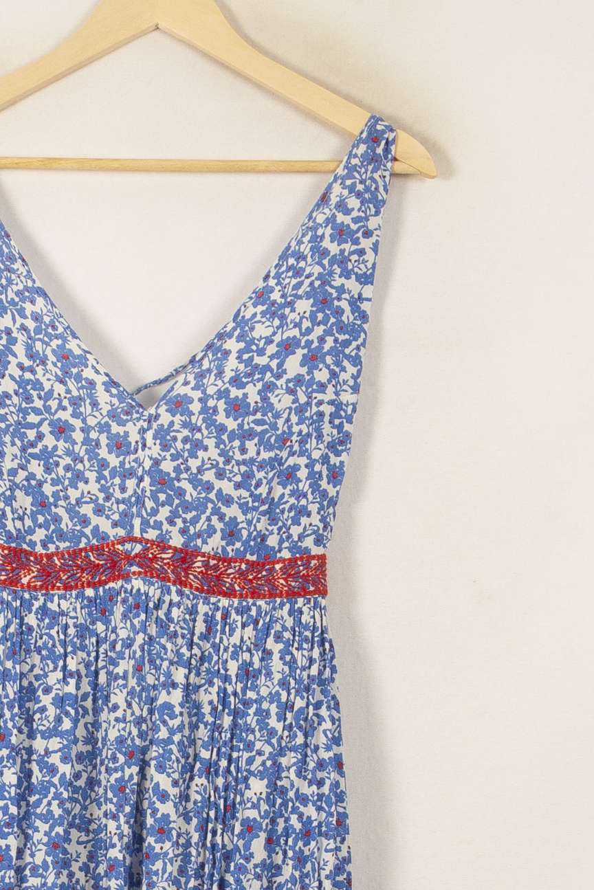 Robe Longue Bleue et Rouge - Taille M/38 de la marque Bérénice | PLY0862 - Vendu par Paradigme - Image 3
