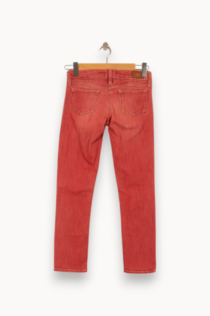 Jean Rouge - Taille XS/34 de la marque Isabel Marant étoile | PLY0865 - Vendu par Paradigme - Image 4