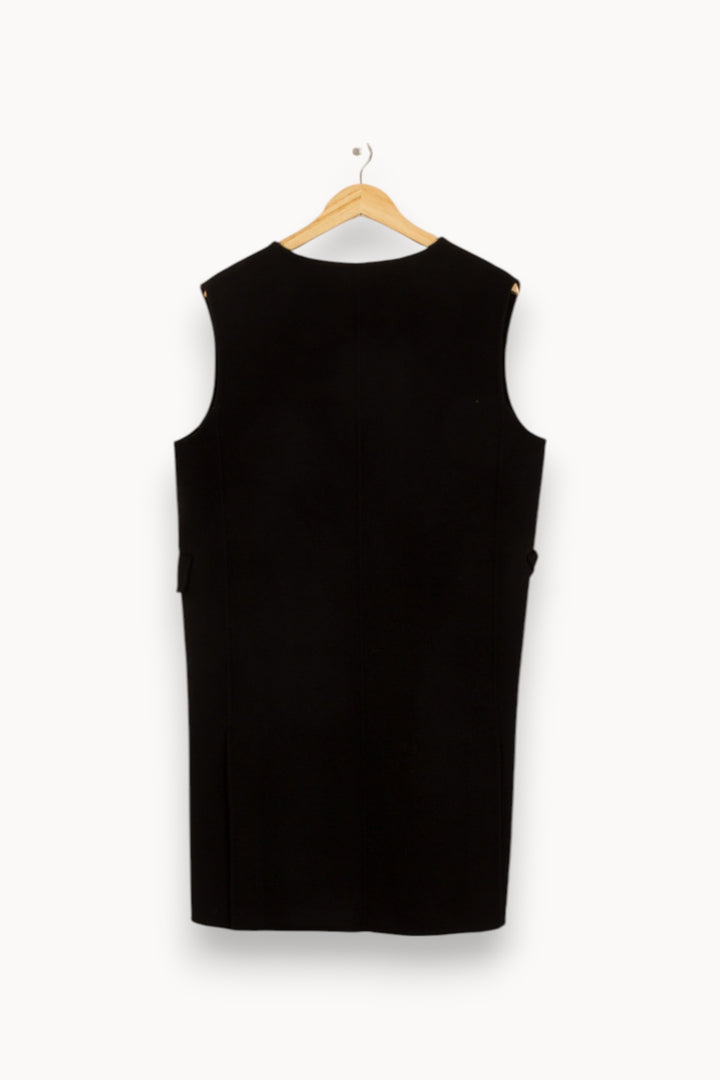 Gilet Long Noir - Taille M/38 de la marque Gerard Darel | PLY0869 - Vendu par Paradigme - Image 4