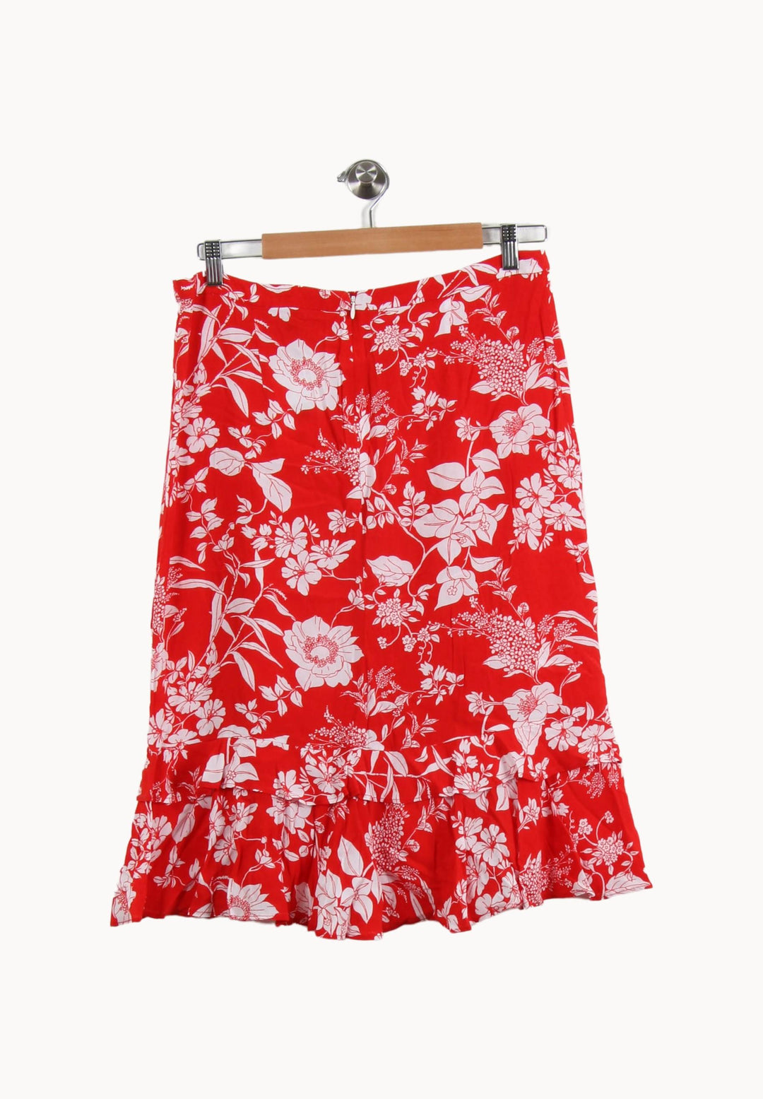 Jupe Midi Rouge et Blanche - Taille XL/42 de la marque Caroll | PLY0887 - Vendu par Paradigme - Image 4