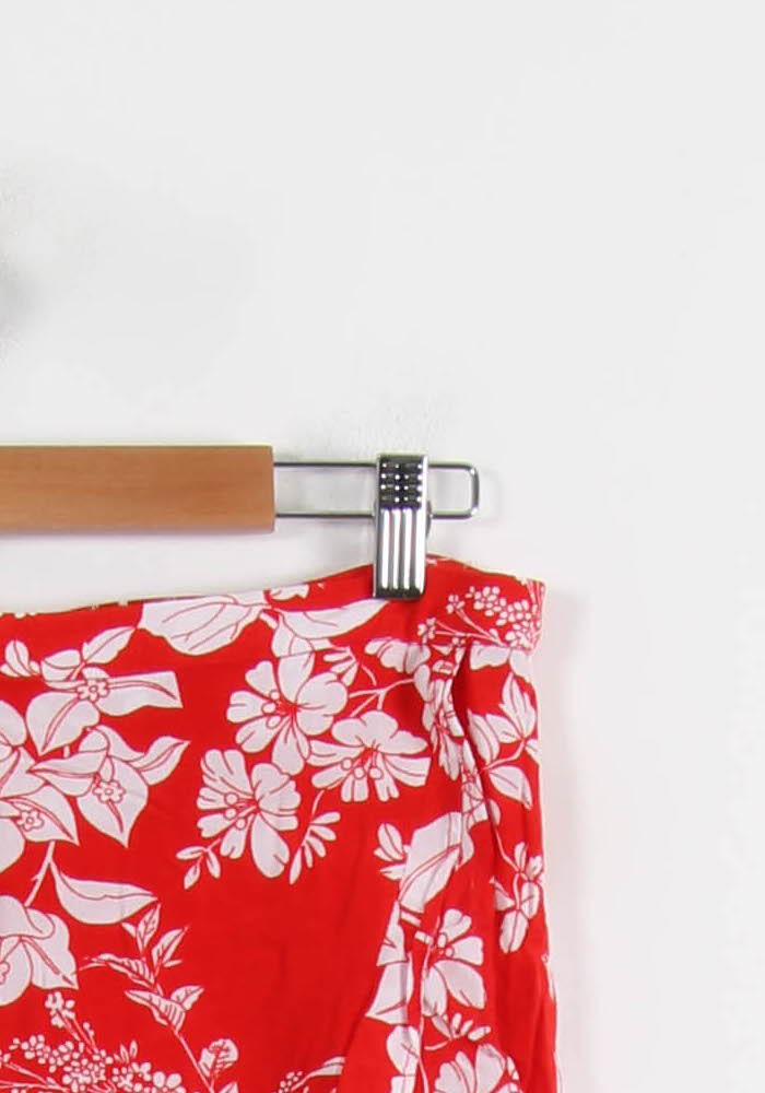 Jupe Midi Rouge et Blanche - Taille XL/42 de la marque Caroll | PLY0887 - Vendu par Paradigme - Image 3