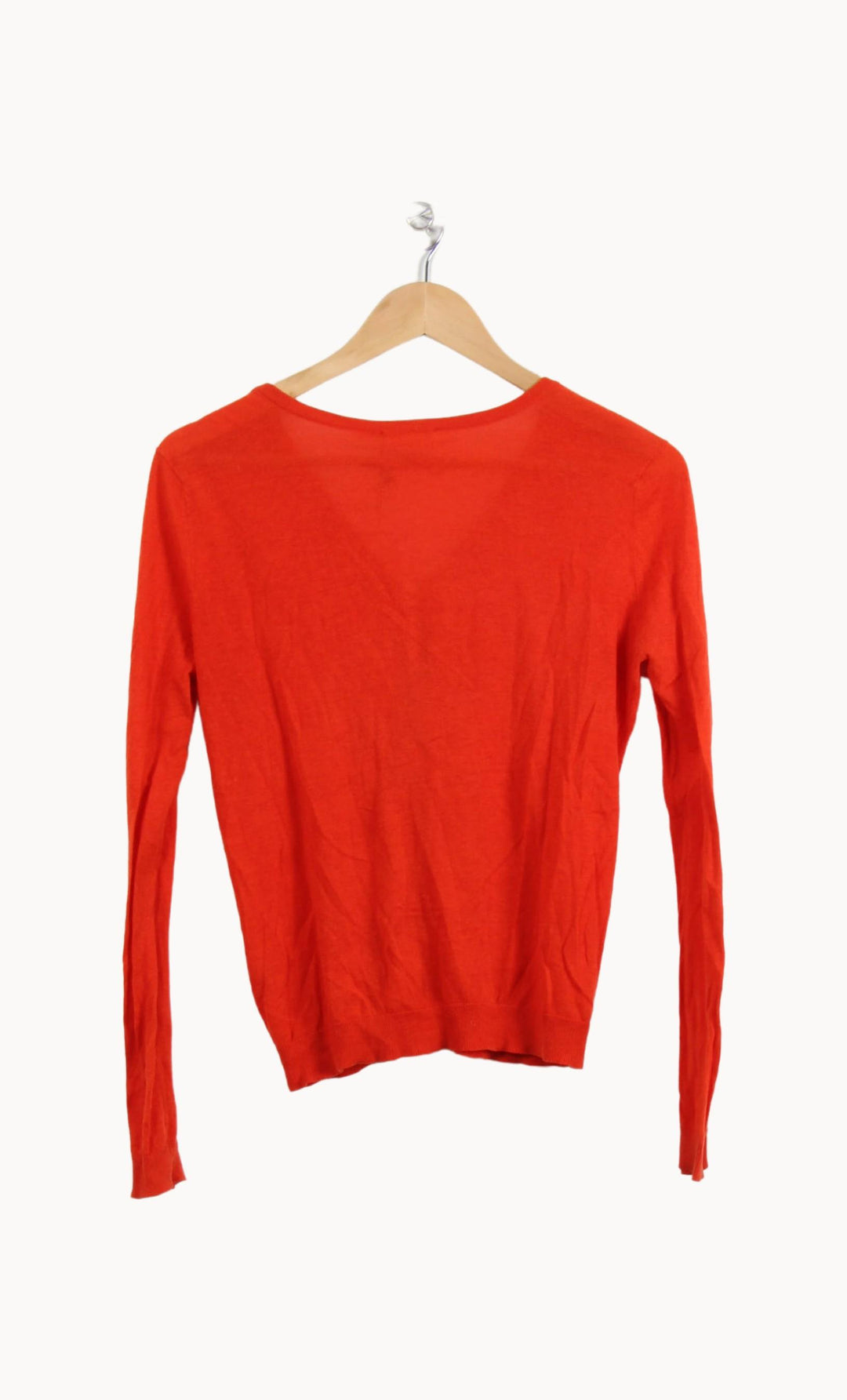 Cardigan Rouge - Taille S/36 de la marque American Vintage | PLY0895 - Vendu par Paradigme - Image 4