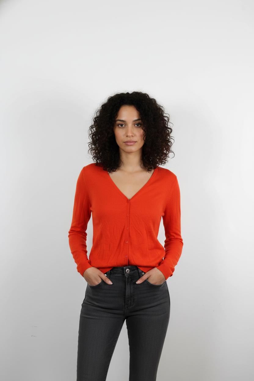 Cardigan Rouge - Taille S/36