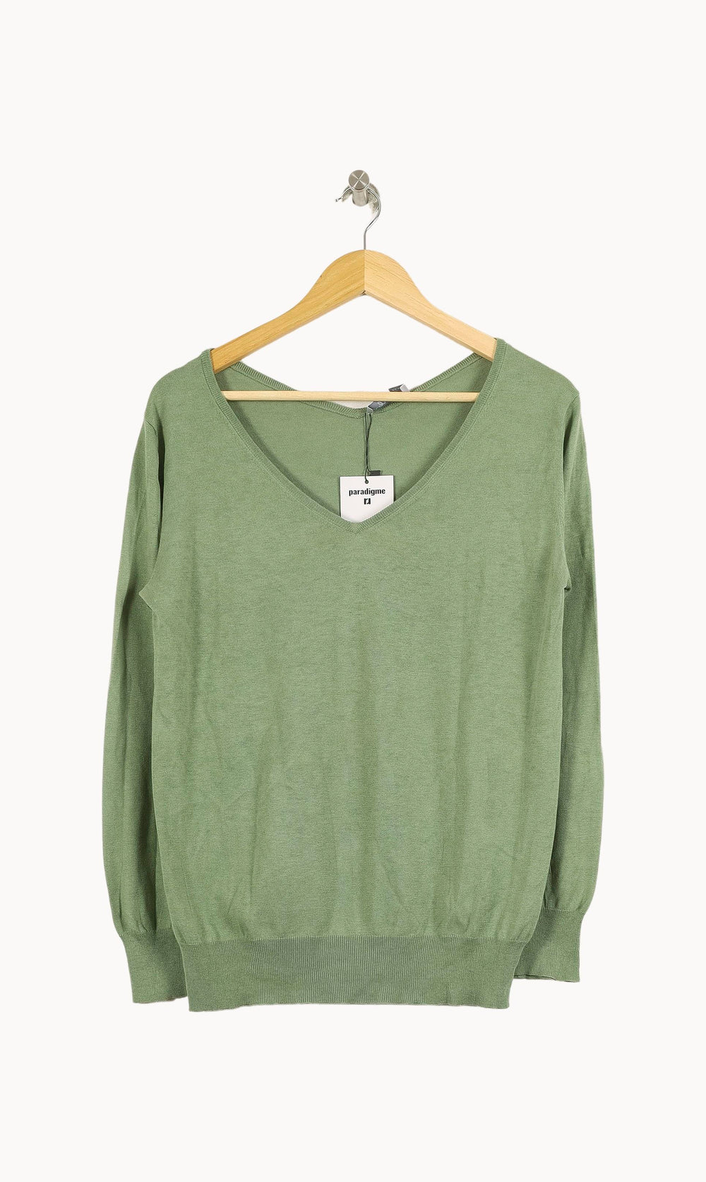 Pull Vert - Taille M/38 de la marque Agnès b. | PLY0900 - Vendu par Paradigme - Image 2