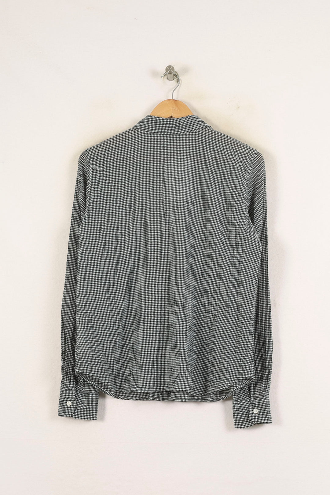Chemise Carreaux Noirs et Blancs - Taille XL/42 de la marque Agnès b. | PLY0902 - Vendu par Paradigme - Image 4
