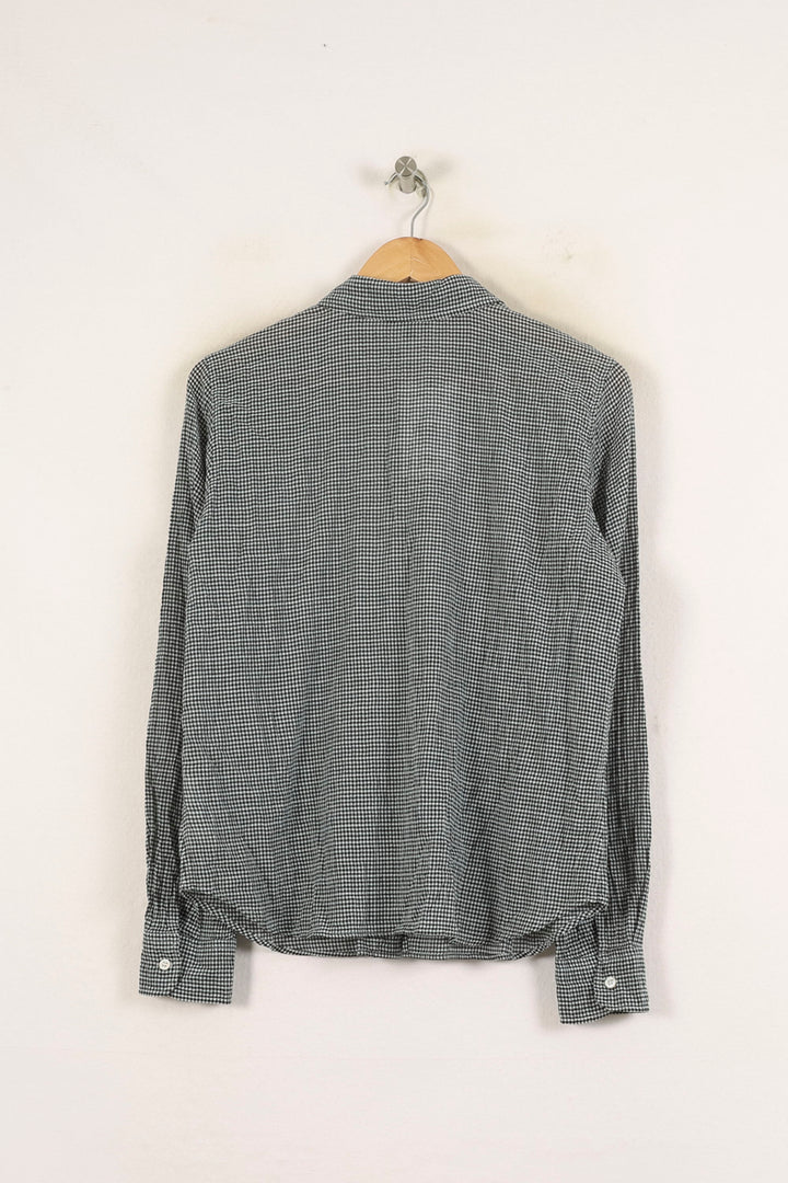 Chemise Carreaux Noirs et Blancs - Taille XL/42 de la marque Agnès b. | PLY0902 - Vendu par Paradigme - Image 4