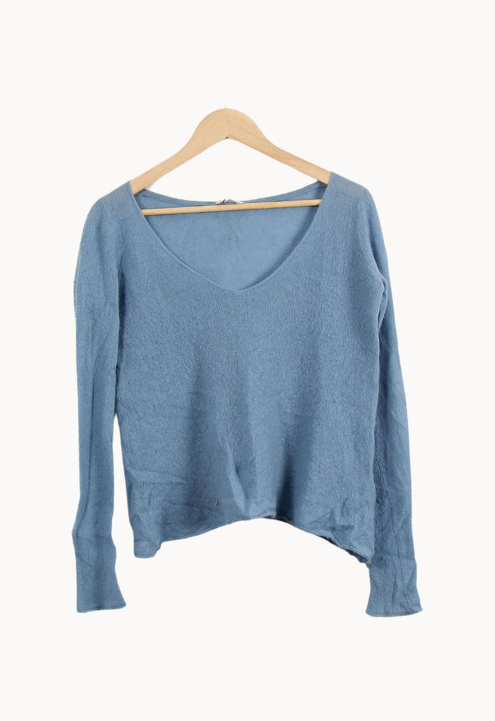 Pull Bleu - Taille S/36 de la marque American Vintage | PLY0905 - Vendu par Paradigme - Image 2