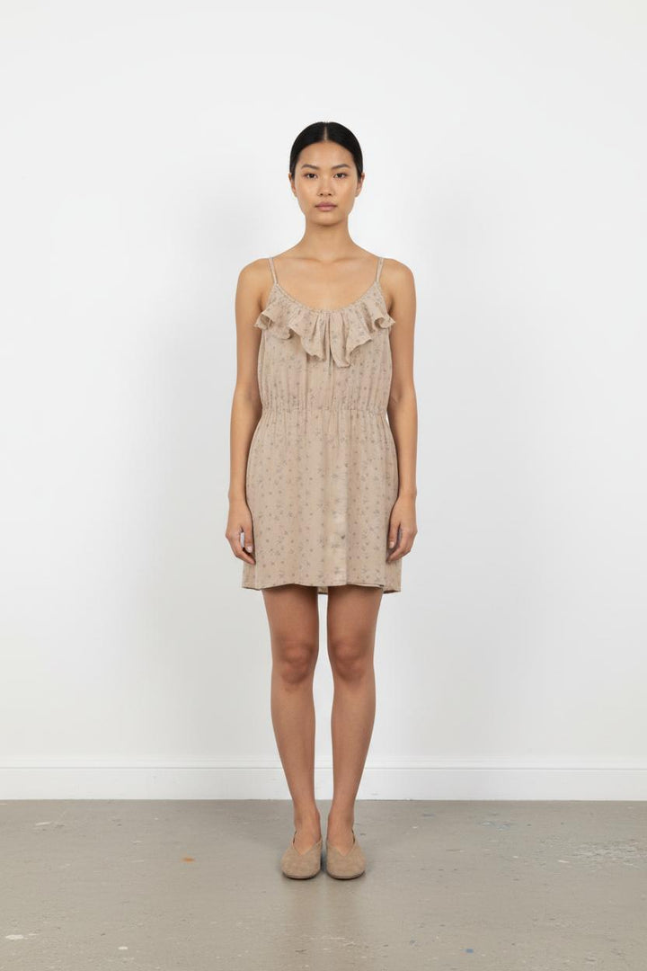 Robe beige - Taille L/40