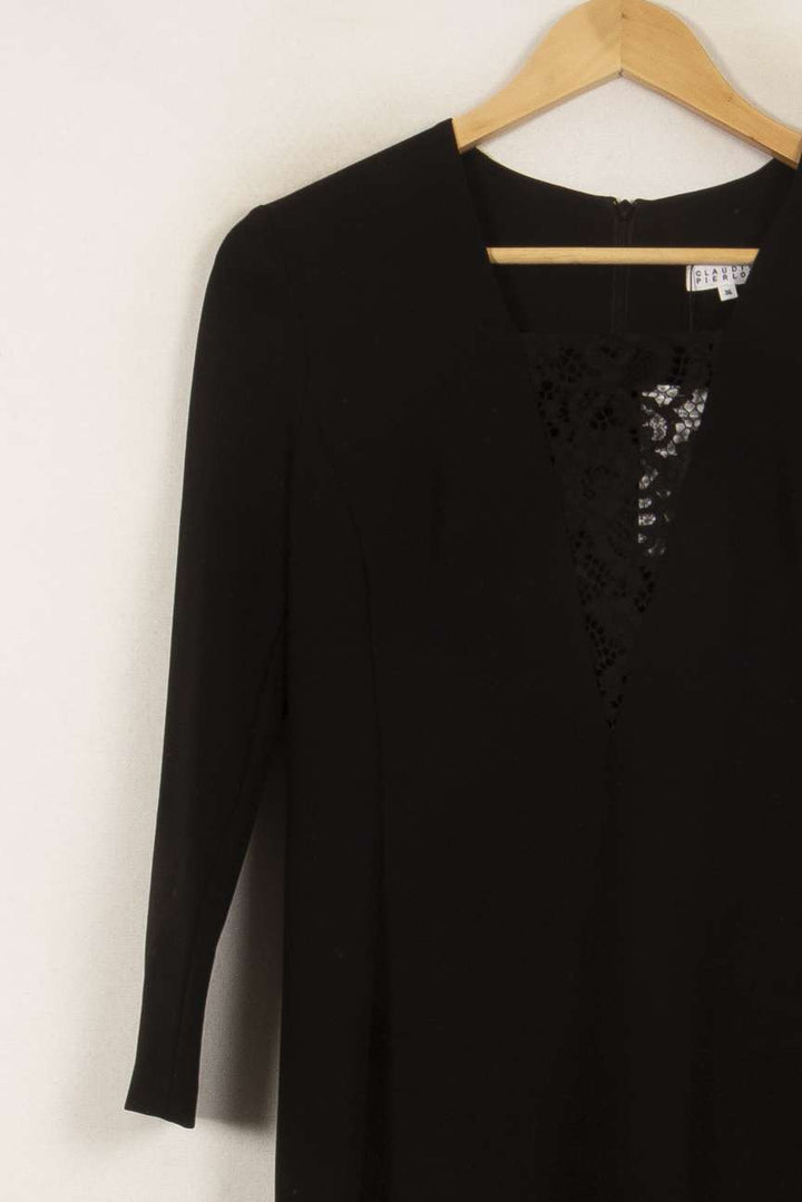 Robe Noire - Taille S/36 de la marque Claudie Pierlot | PLY0940 - Vendu par Paradigme - Image 3