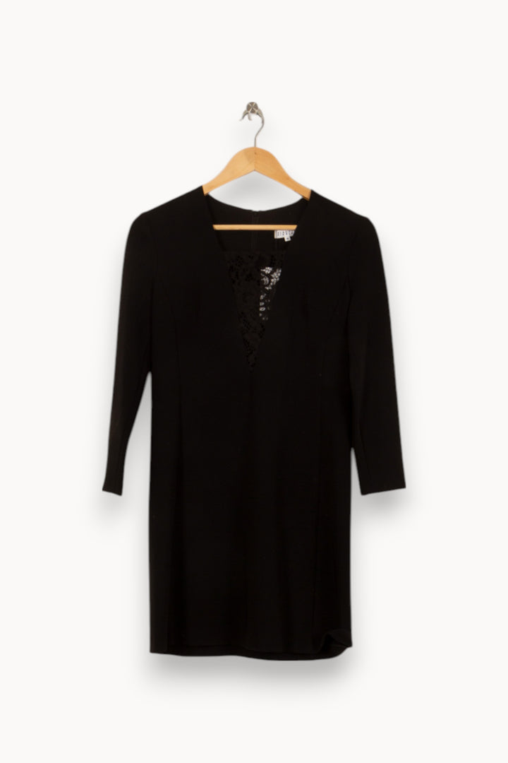 Robe Noire - Taille S/36 de la marque Claudie Pierlot | PLY0940 - Vendu par Paradigme - Image 2