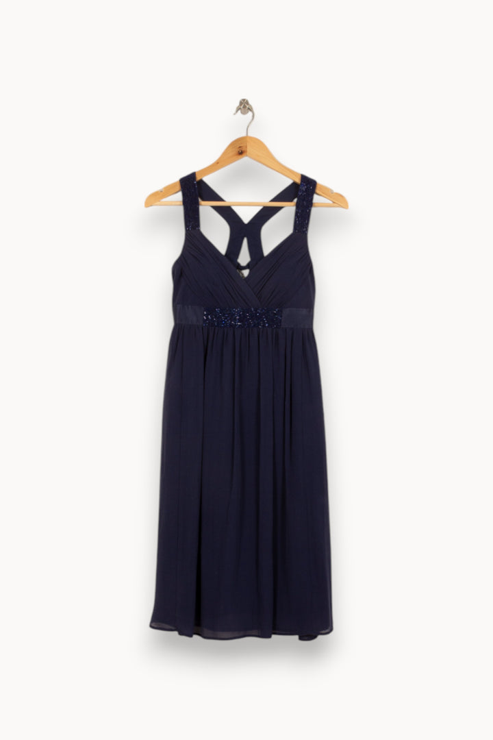 Robe Longue Bleue - Taille S/36 de la marque Maison 123 | PLY0945 - Vendu par Paradigme - Image 2