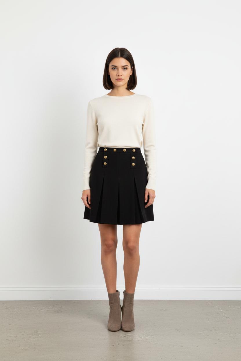 Jupe Plissée Noire - Taille S/36