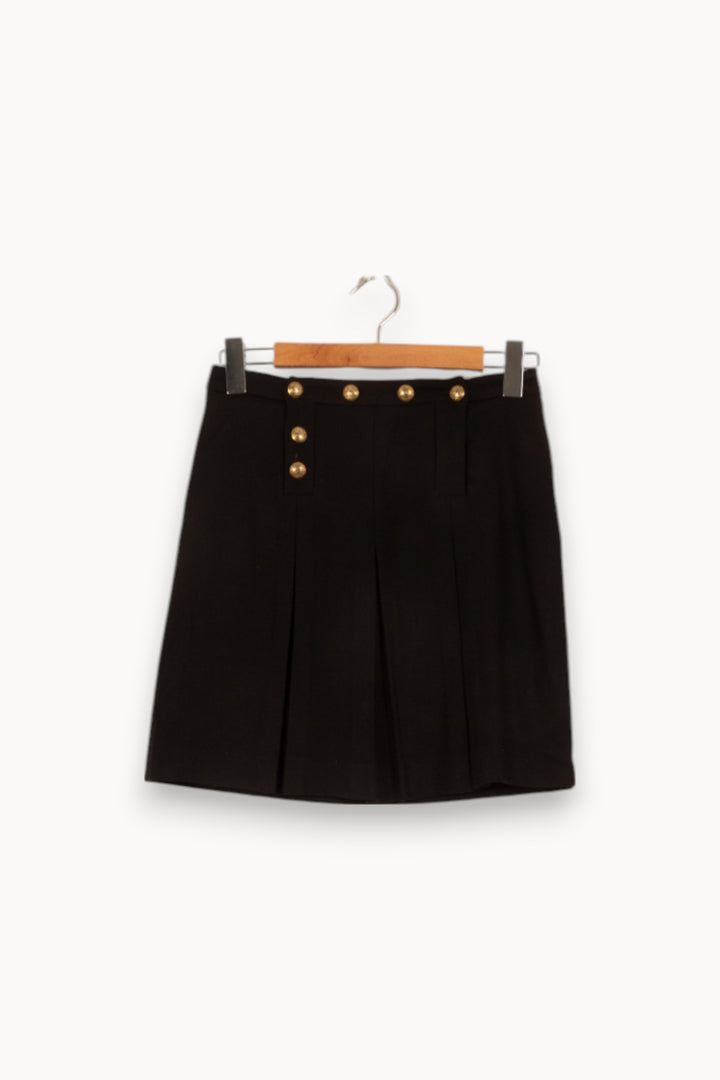 Jupe Plissée Noire - Taille S/36 de la marque Pablo | PLY0947 - Vendu par Paradigme - Image 2