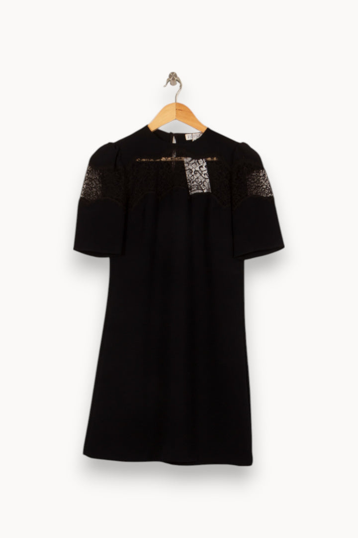 Robe Courte Noire - Taille S/36 de la marque Claudie Pierlot | PLY0949 - Vendu par Paradigme - Image 2