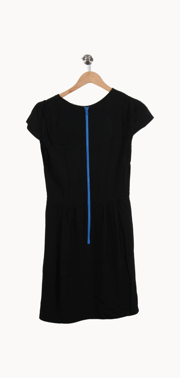 Robe Mi-Longue Noire - Taille M/38 de la marque Sandro | PLY0951 - Vendu par Paradigme - Image 4